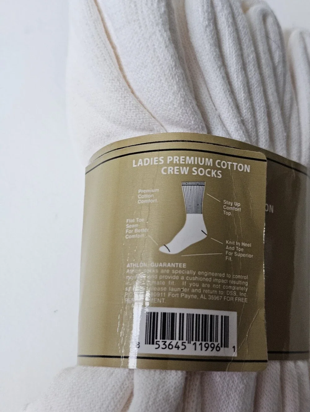 Athlon Ladies Premium Cotton Crew Socks Bundle – Made in USA – NWT